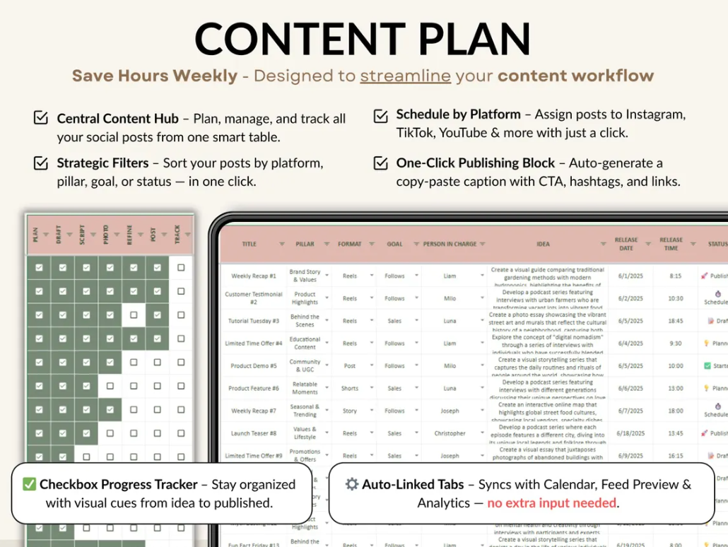 Social Media Content Planner