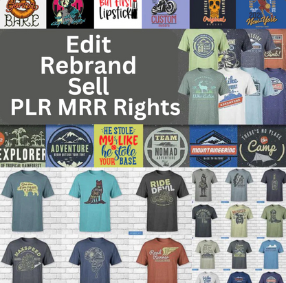 2 Million Editable T-Shirt Designs PLR MRR